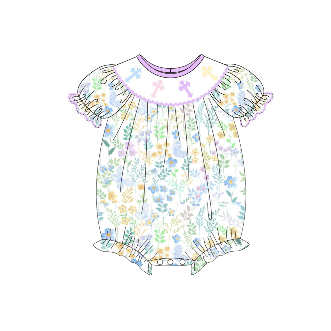 PRE ORDER - Funfetti Kids Floral/Cross Bubble