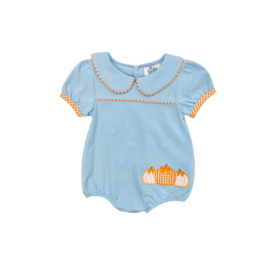 Funfetti Kids Girl Pumpkin Applique Bubble