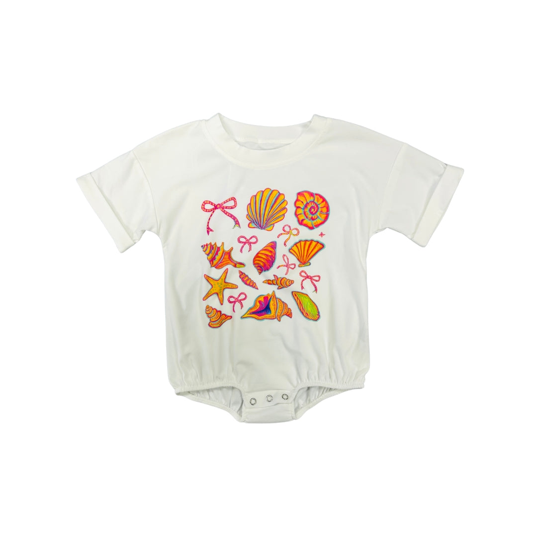 POSH Bright Multi Colored Seashell/Bow Baggy Bubble
