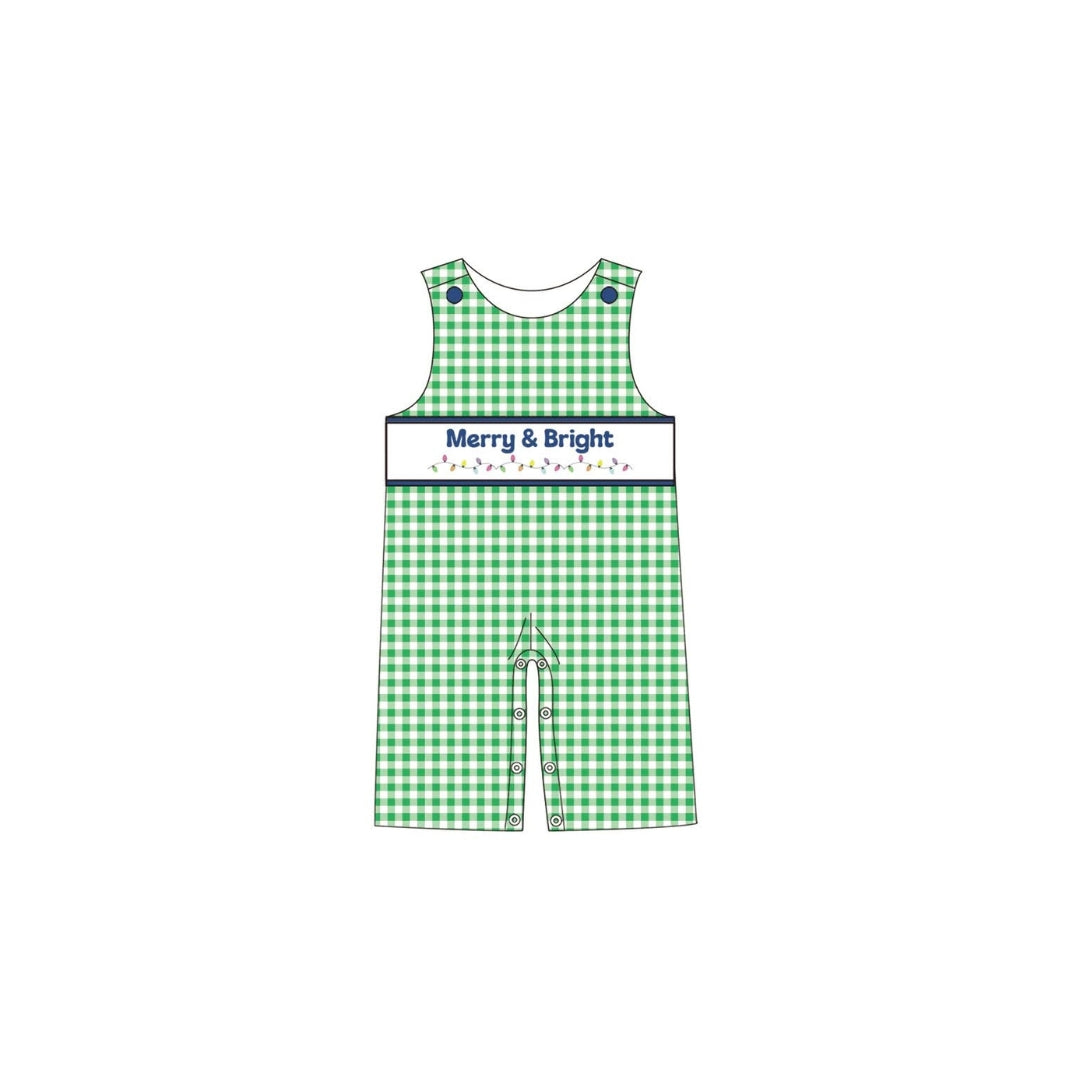 PRE ORDER - Funfetti Kids Merry & Bright Gingham Longall