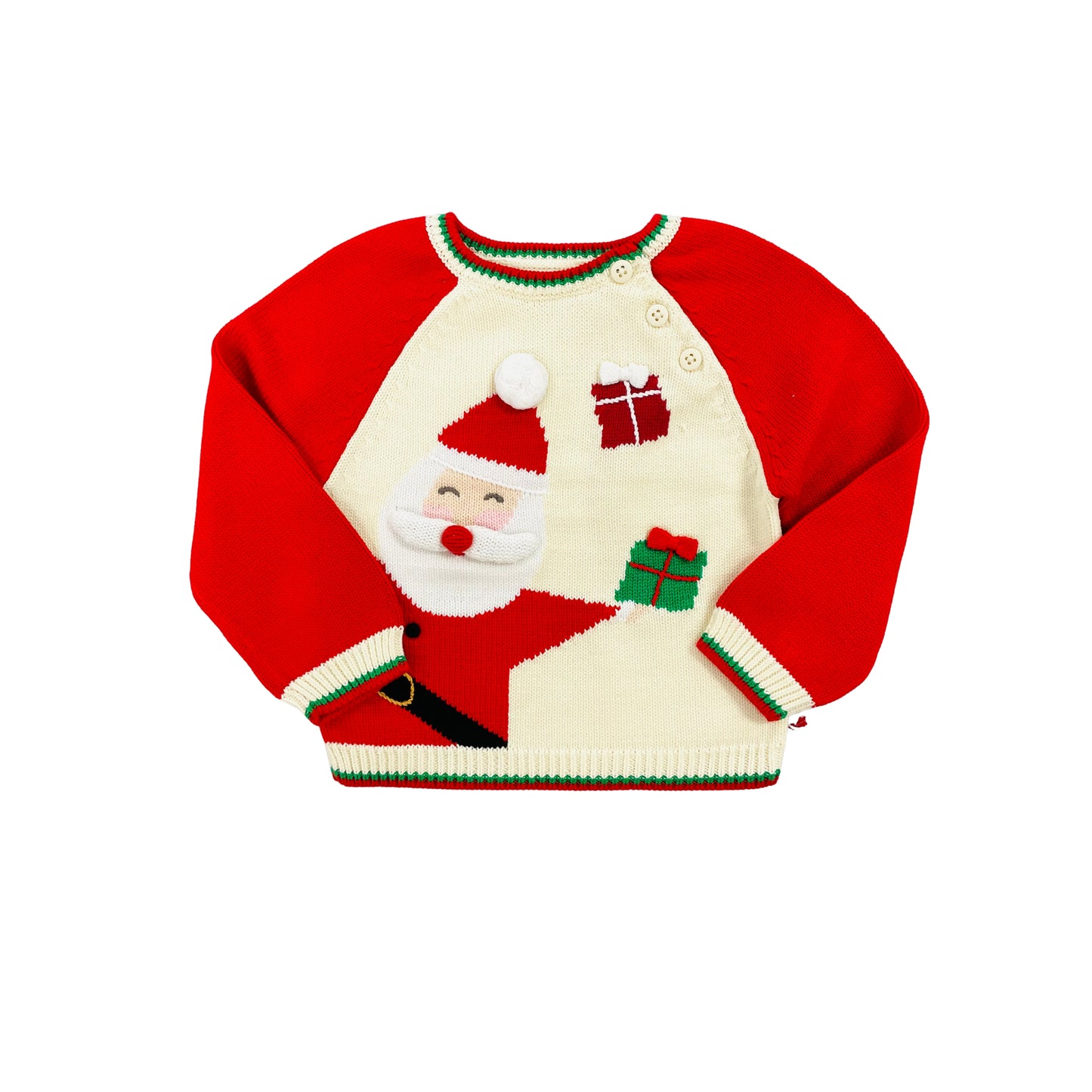 Petit Ami Boy Santa Sweater