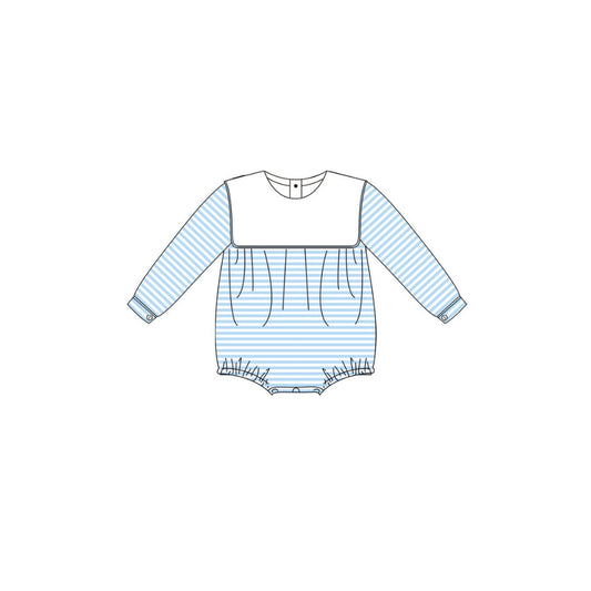 PRE ORDER - Funfetti Kids Light Blue Knit Stripe Bubble