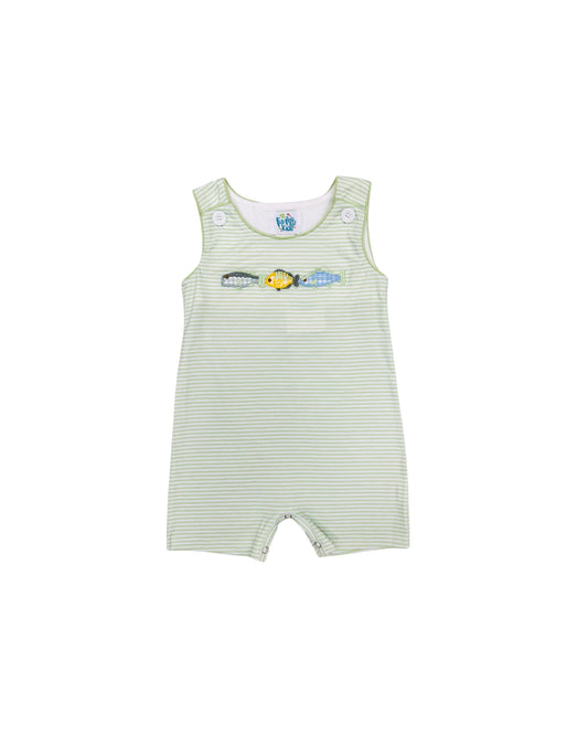 Funfetti Kids Striped Fish Applique Jon Jon