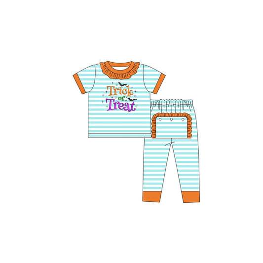 PRE ORDER - Funfetti Kids Trick or Treat Ruffle Lounge Set
