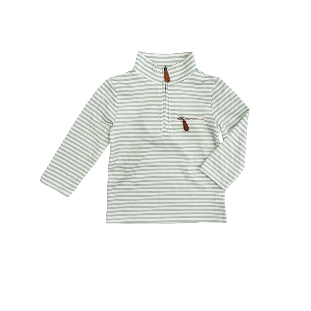 Hazel Blue Sage Stripe Pullover