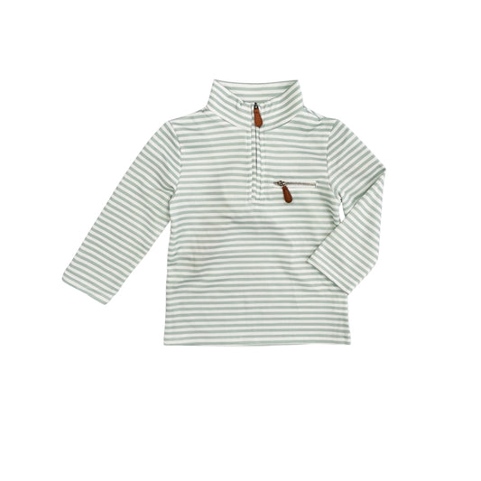 Hazel Blue Sage Stripe Pullover