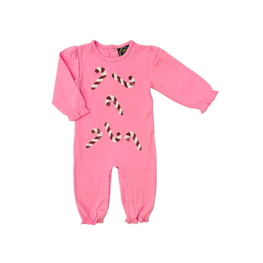 Emma Jean Sequin Candy Cane Romper