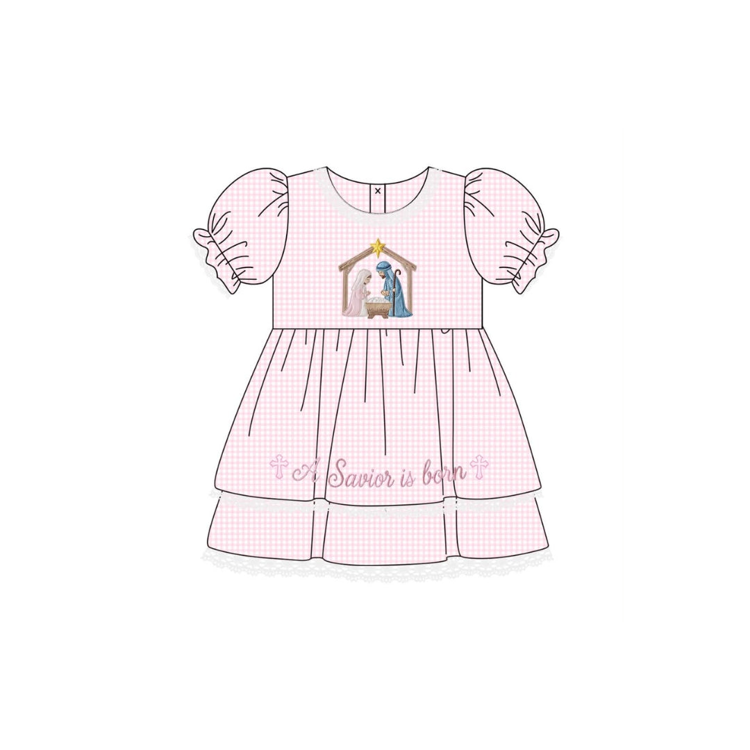 PRE ORDER - Funfetti Kids A Savior is Born Nativity Dress
