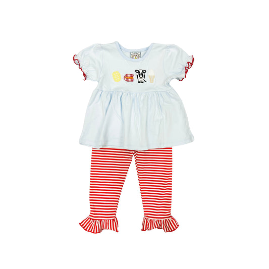 Three Sisters Kids Meal Ruffle Legging Set