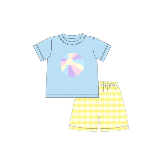 PRE ORDER - Funfetti Kids Pastel Beach Ball Short Set