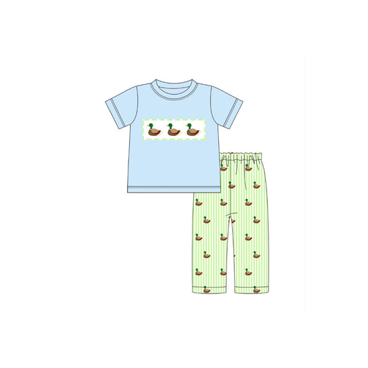 PRE ORDER - Funfetti Kids Embroidered Duck Pant Set