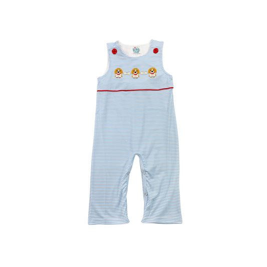 Funfetti Kids Boy Embroidered Puppy and Bones Longall