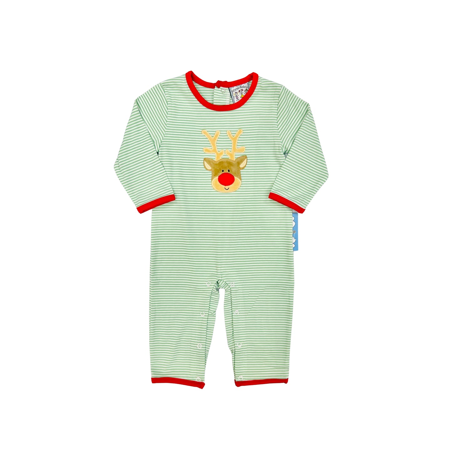 Three Sisters Reindeer Applique Romper