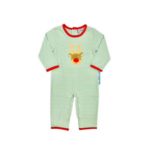 Three Sisters Reindeer Applique Romper