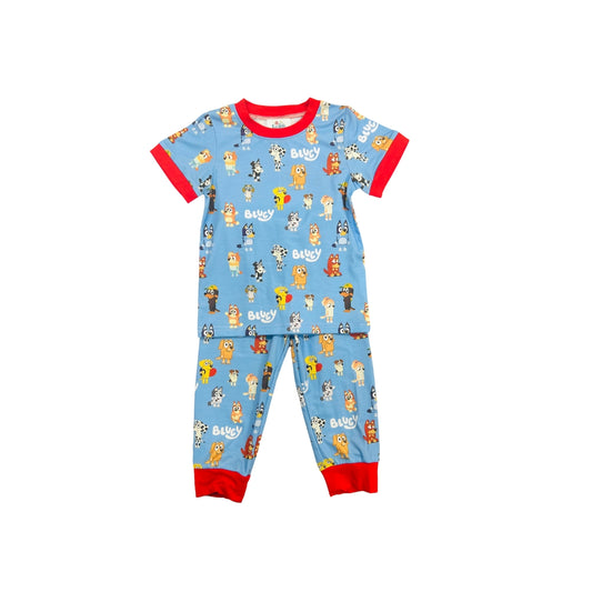 Funfetti Kids Blue/Red Blue Dog & Friends Lounge Set