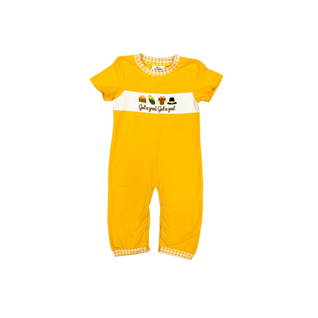Funfetti Kids God is great, God is good Romper