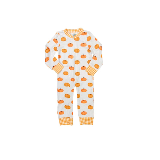 Funfetti Kids All Over Pumpkin/Gingham Lounge Onesie