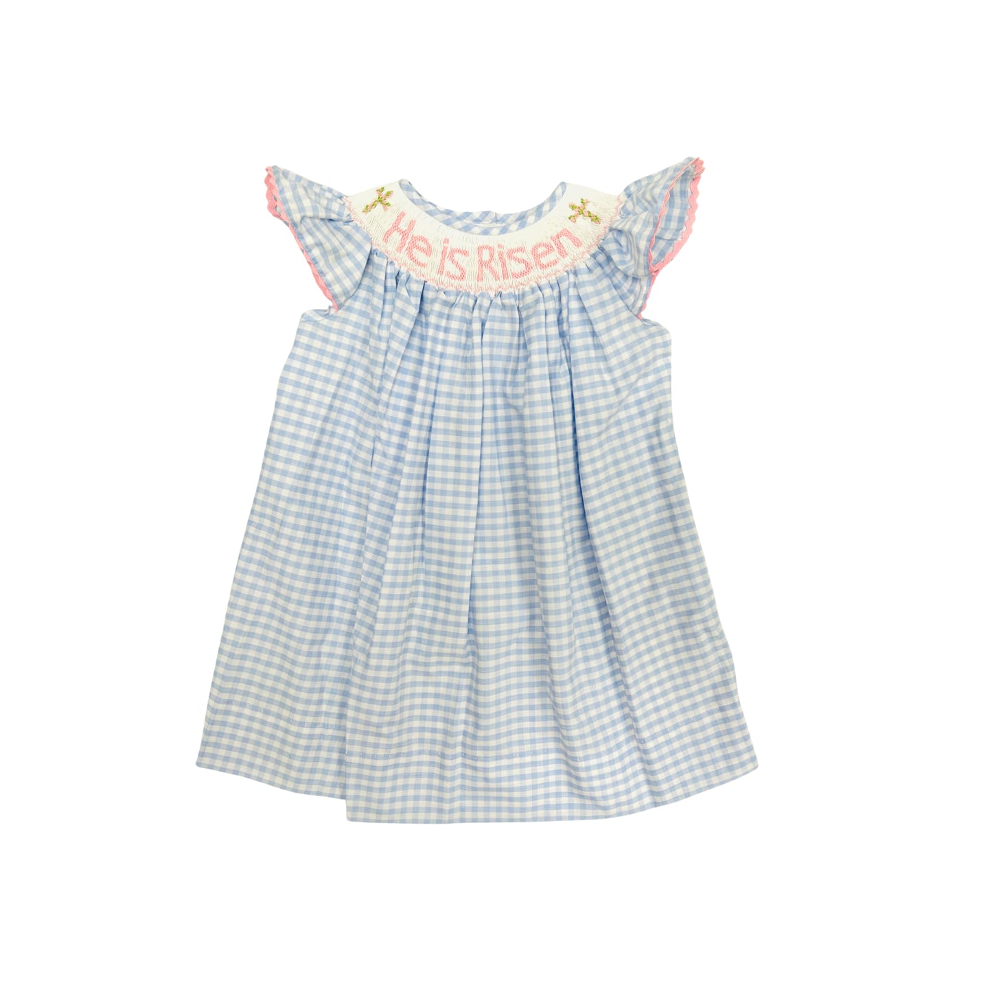 Elizabeth Ann Hand Smocked He is Risen Dress