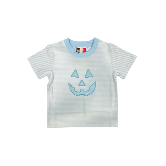 Banana Split Blue Stripe Jack O Lantern Shirt