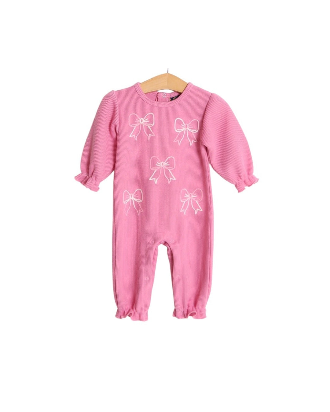 Emma Jean Pink Bow Romper