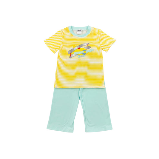 POSH Boy Airplane Pant Set