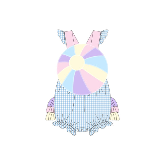 PRE ORDER - Funfetti Kids Pastel Beach Ball Ruffle Butt Bubble