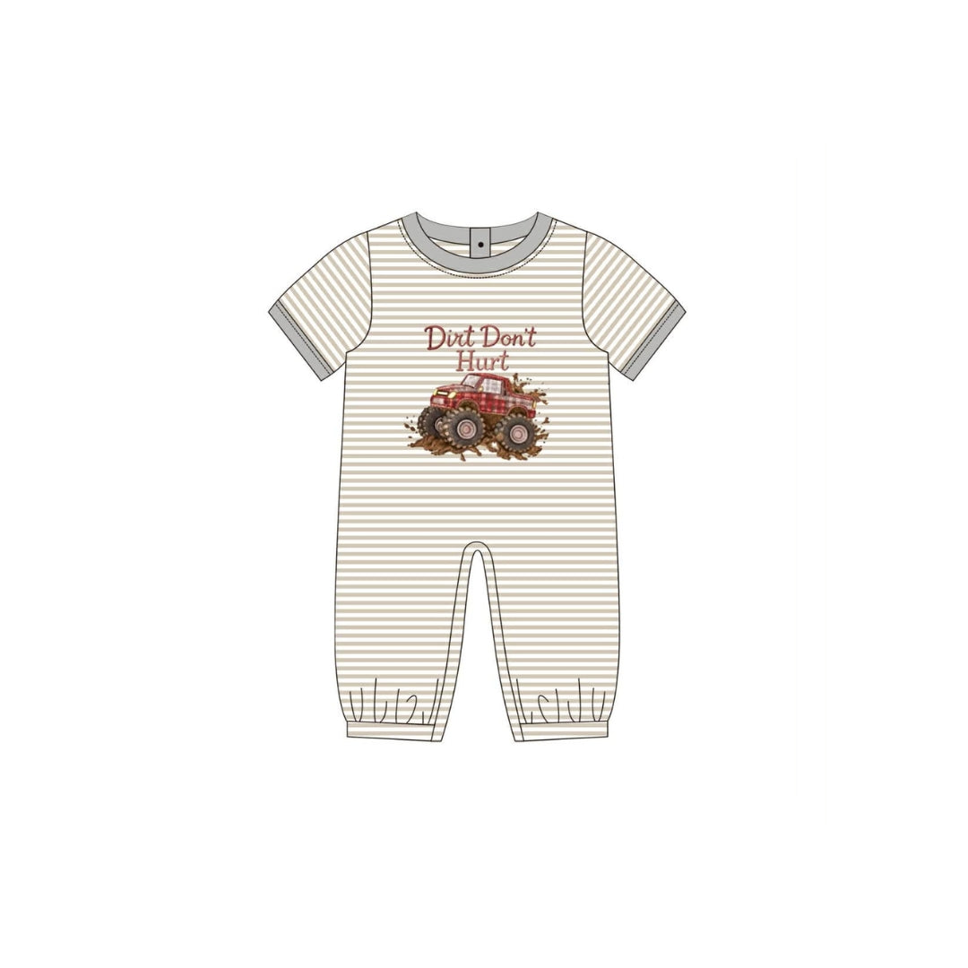 PRE ORDER - Funfetti Kids Dirt Don't Hurt Romper