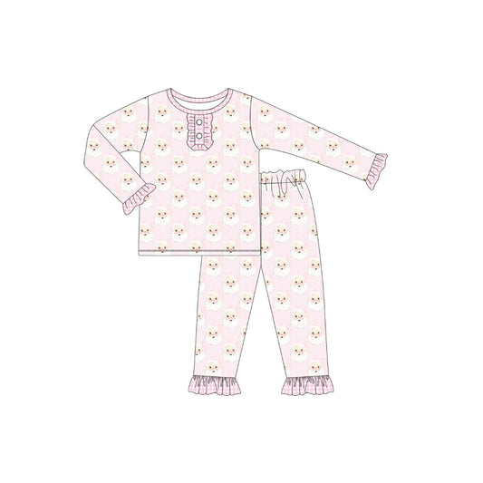 PRE ORDER - Funfetti Kids Pink Santa Lounge Set