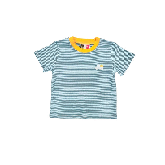 Banana Split Stripe Shirt with Embroidered Truck/Pumpkin