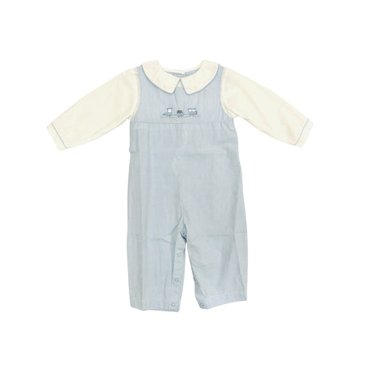 Petit Ami Boy Train Romper