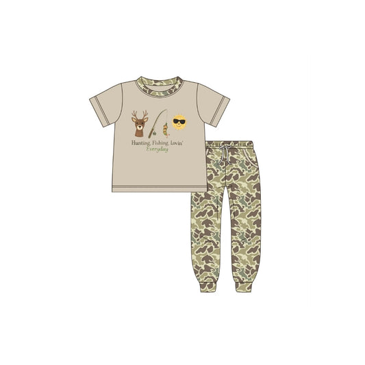 PRE ORDER - Funfetti Kids Hunting Fishing Loving Everyday Jogger Set