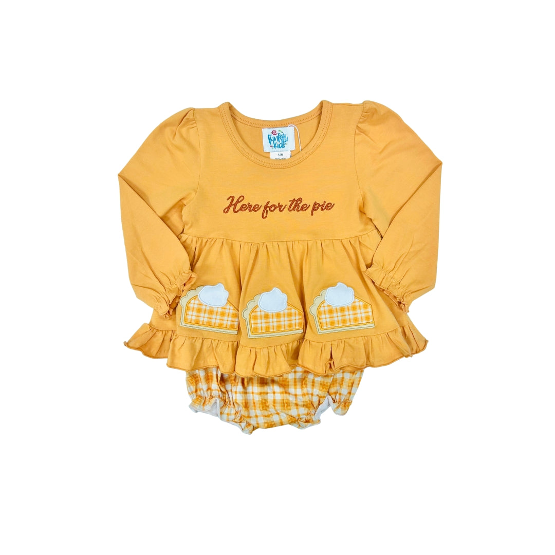 Funfetti Kids Here for the Pie Bloomer Set