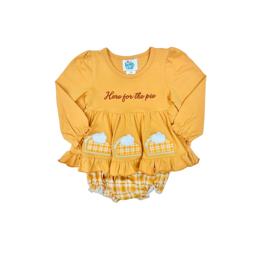 Funfetti Kids Here for the Pie Bloomer Set