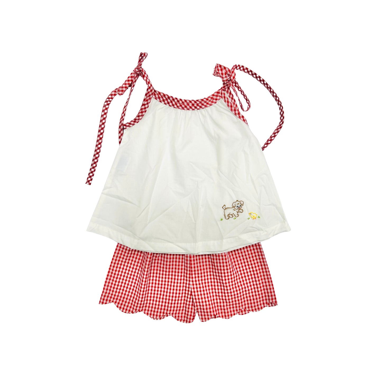 Remember Nguyen Puppy Embroidered Short Set