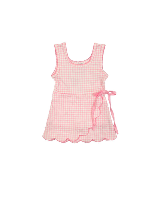 Funfetti Kids Pink Gingham Active Dress