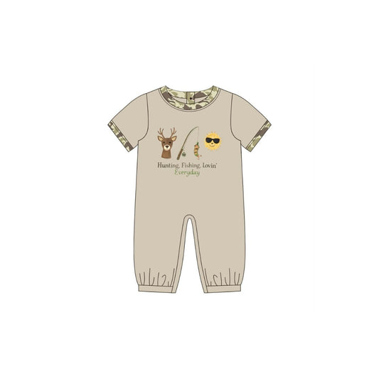 PRE ORDER - Funfetti Kids Hunting Fishing Loving Everyday Romper