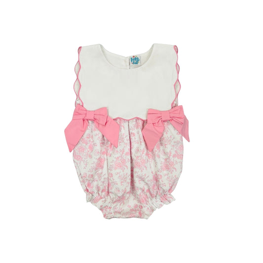 Funfetti Kids Pink Floral Bubble with Bows