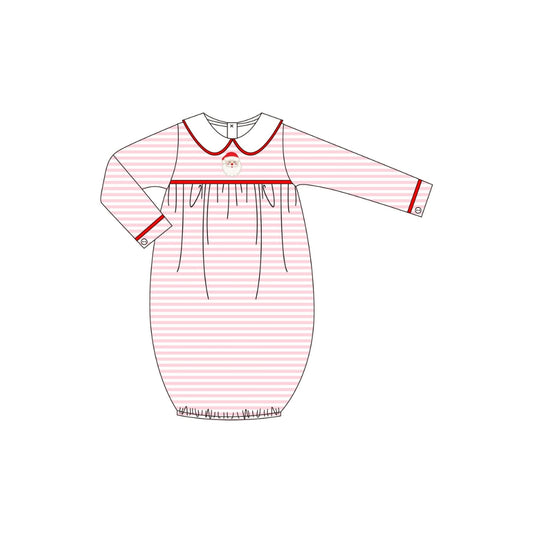 PRE ORDER - Funfetti Kids Pink Stripe Santa Gown