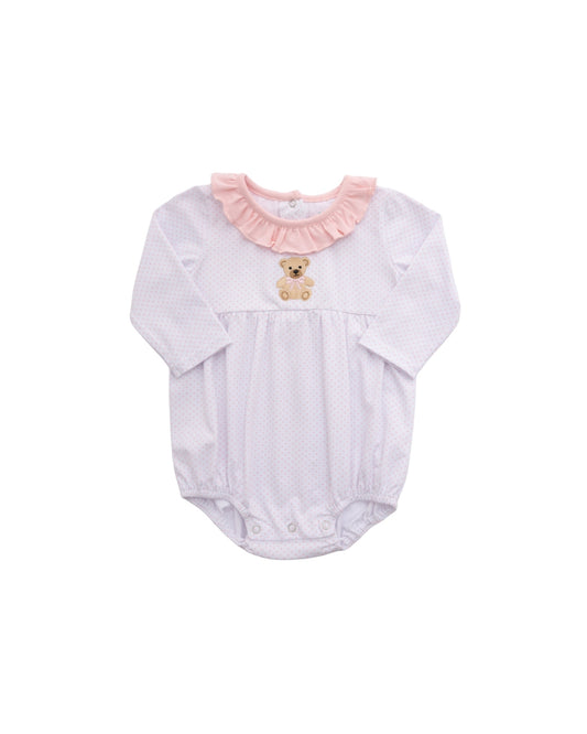 Itsy Bitsy Pink Knit Teddy Bear Bubble