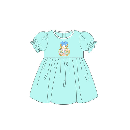 PRE ORDER - Funfetti Kids Floral Pumpkin Applique Dress