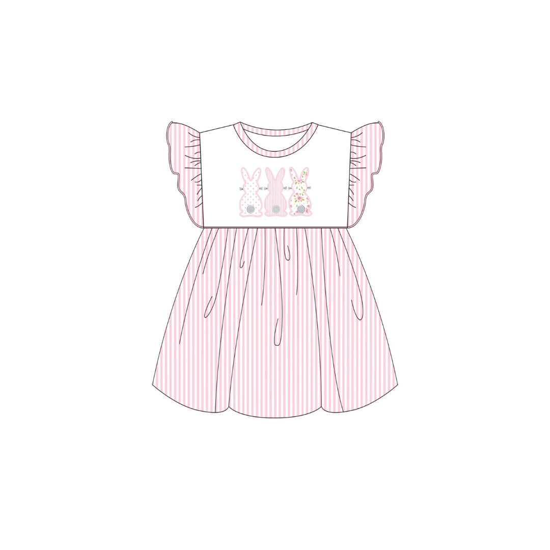 PRE ORDER - Funfetti Kids Seersucker Bunny Tail Dress