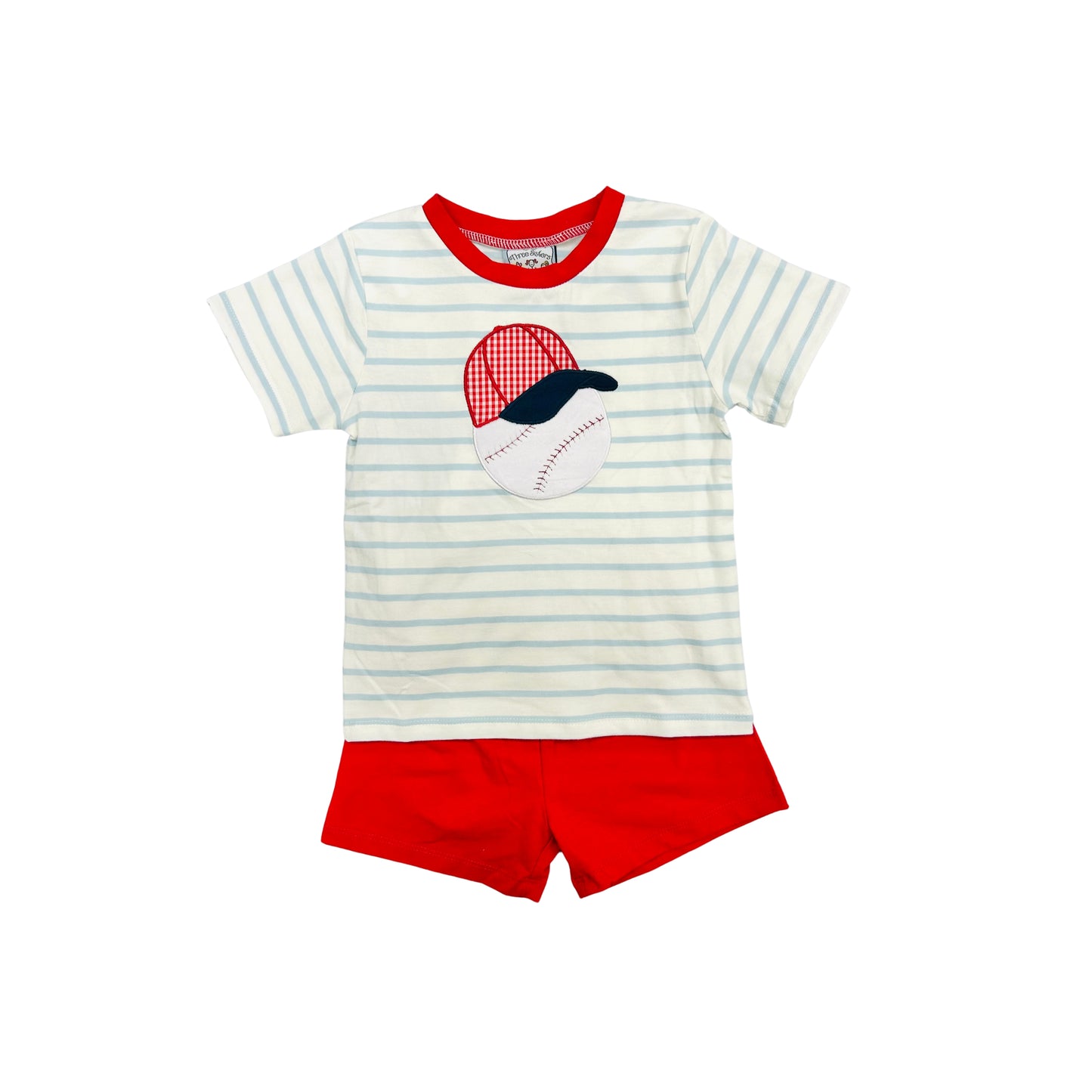 Three Sisters Baseball with Hat Short Set