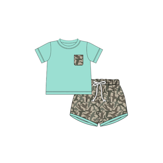 PRE ORDER - Funfetti Kids Camo/Duck Short Set