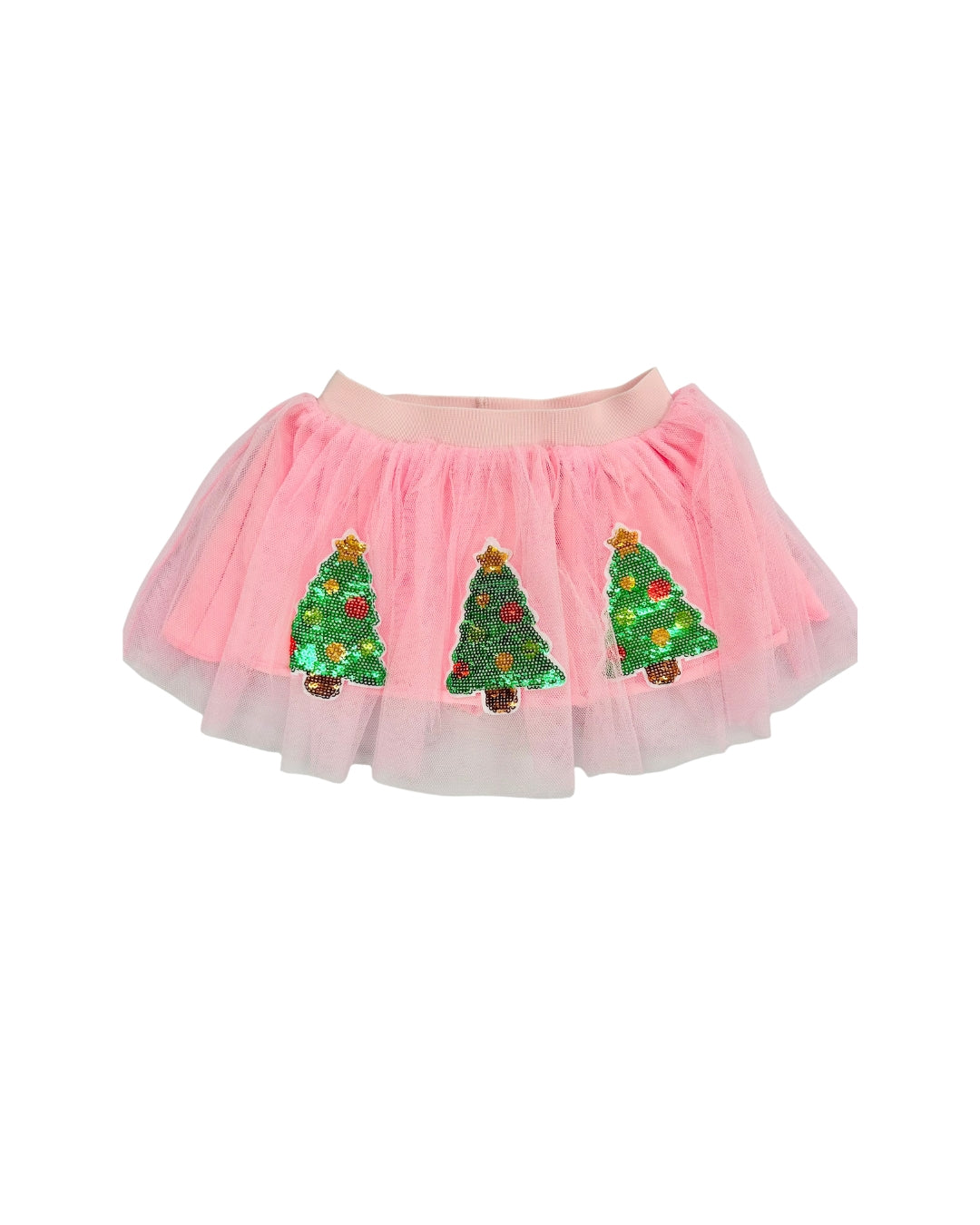 Christmas Tree Sequin Tulle Skirt