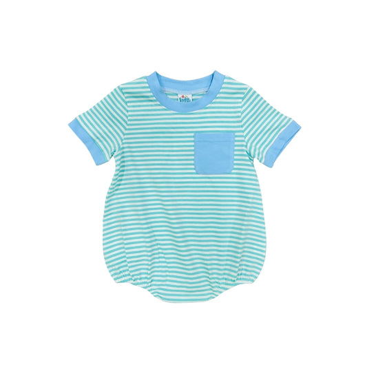 Funfetti Kids Mint/Blue Stripe Bubble