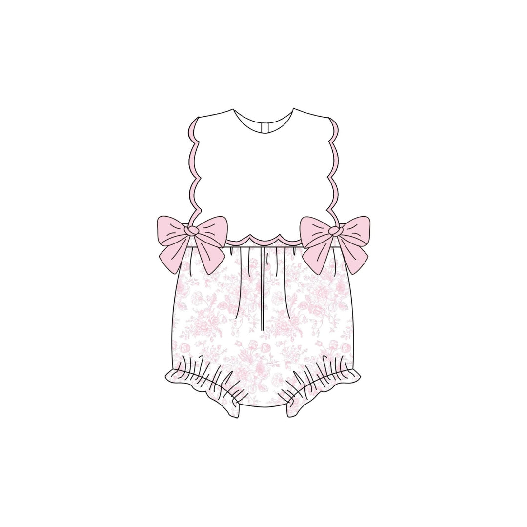 PRE ORDER - Funfetti Kids Light Pink Floral Bubble with Bows