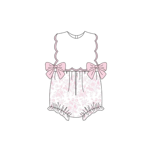 PRE ORDER - Funfetti Kids Light Pink Floral Bubble with Bows