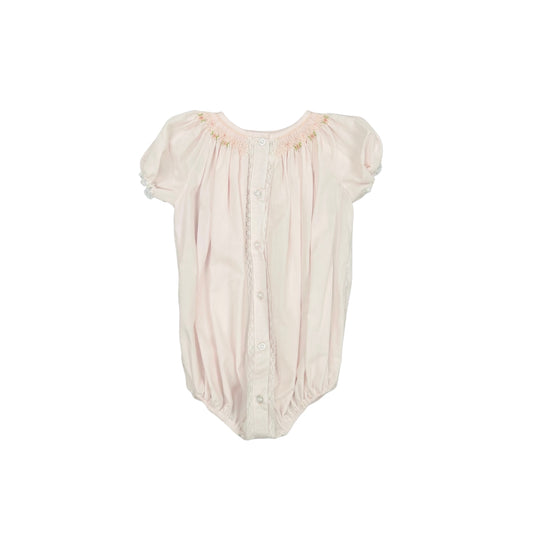 Baby Blessings Pink Lace Button Bubble