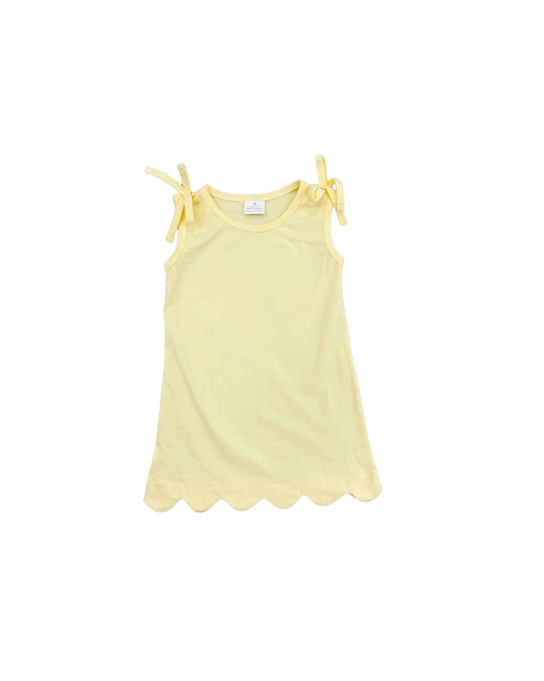 Buttercream Bow Scallop Dress