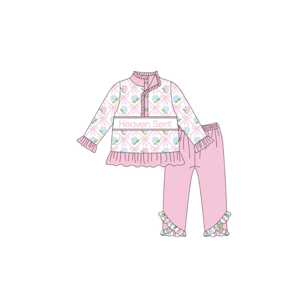 PRE ORDER - Funfetti Kids Heaven Sent Embroidered Legging Set